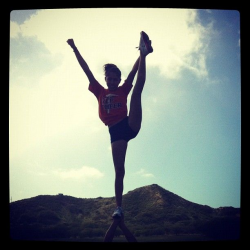 heel stretch silhouette #utep_cheer | Life of A Cheerleader ...