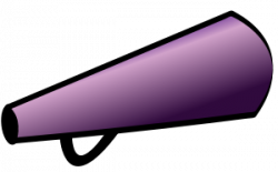 Purple Cheerleading Megaphone