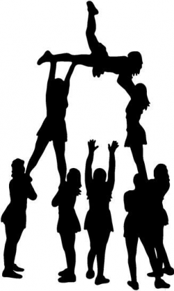 Free download Cheerleader Pyramid Clipart for your creation. | Keep ...