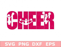 Cheer SVG / Cleerleader SVG / Cheerleader Clipart / Cheerleader ...