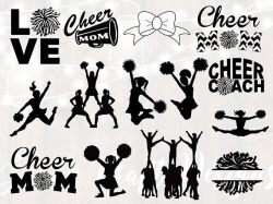 Cheerleading svg bundle, cheerleading clipart, cheerleading ...