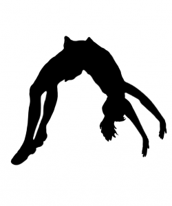 Cheerleading Silhouette Clip Art at GetDrawings.com | Free for ...