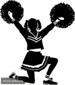 Cheerleaders Cheering Clipart #1 | Silhouette Ideas | Pinterest ...