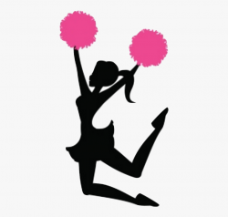 Cheerleading Silhouette Clipart - Cheer Dance Silhouette Png ...