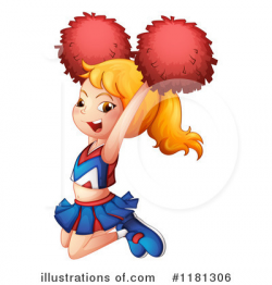 Cheerleader Clipart #1181306 - Illustration by Graphics RF
