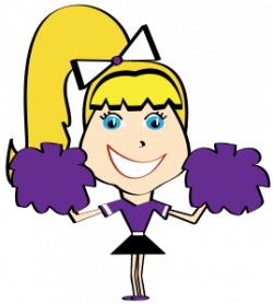 Cheerleader with Poms 2