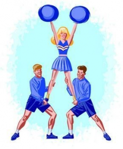 Free Cheerleading Stunts Backgrounds For PowerPoint - Clip Art PPT ...