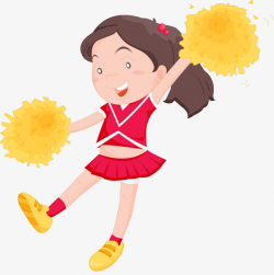 Cheerleader Girl, Cartoon, Girl, Cheerleaders PNG Image and Clipart ...