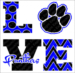 Love Panthers| SVG| DXF| EPS| Png| Cut File| Panthers| Cheer Mom ...