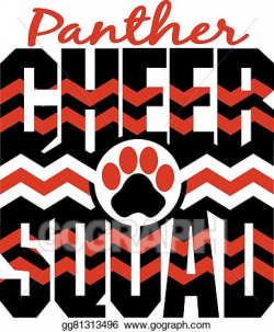 Vector Illustration - Panther cheer squad. Stock Clip Art gg81313496 ...