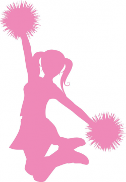 Pink Cheerleader Clipart