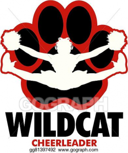 Vector Stock - Wildcat cheerleader . Clipart Illustration gg81397492 ...