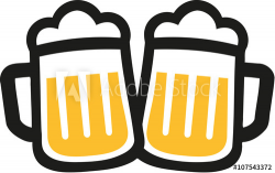 Beer mugs icons cheers - Buy this stock vector and explore similar ...