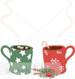 Christmas Mugs Clipart | Christmas Food Clipart