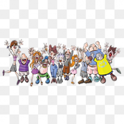 Cartoon Crowd Png, Vectors, PSD, and Clipart for Free Download | Pngtree