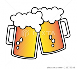 draft beer, cheer, toast - Stock Illustration [22370383] - PIXTA