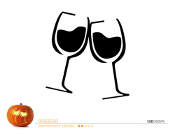 Wine glass pumpkin carving - Free Printable Coloring Pages