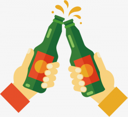 Raise The Beer Toast, Vector Png, Cheers, Party Toast PNG and Vector ...