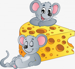 Relying On Little Mouse Cheese, Free Pull, Cartoon, Lovely PNG Image ...