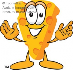 Clipart Cartoon Cheese With Hands Out