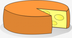 Cartoon Orange Peel Cheese, Cheese, Tunnel, Ingredients PNG Image ...