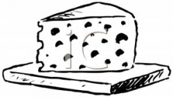 Cheese clipart black and white - Pencil and in color cheese clipart ...