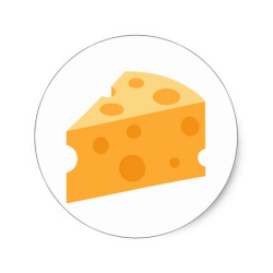 Cheese Wedge Emoji Classic Round Sticker - Buy Online | EmojiPrints