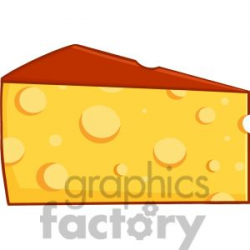 Royalty Free RF Clipart Illustration Cartoon Wedge Of Cheese ...