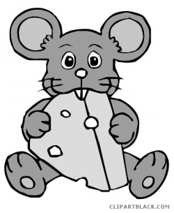 Mouse with Cheese Clipart - ClipartBlack.com