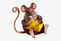 Mice Clipart Cartoon - Mouse With Cheese Cartoon #333859 ...
