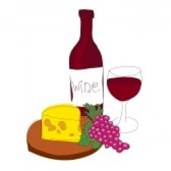 Wine And Cheese Clipart Black And White | Clipart Panda - Free ...