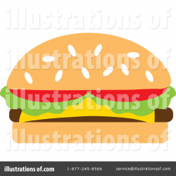 Cheeseburger Clipart #77257 - Illustration by Rosie Piter