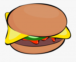 Hamburger Svg Beef Burger - Clip Art Burger Cartoon #313025 ...