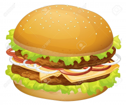 No Hamburger Bun Food Clipart