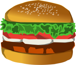 OnlineLabels Clip Art - Burger