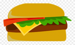 Hamburger Clipart Meal - Cheese Burger Clip Art - Png ...