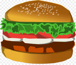 Hamburger Fast food Cheeseburger Cinnamon roll French fries ...