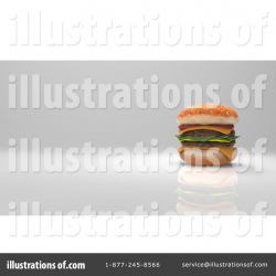 Double Cheeseburger Clipart #1369779 - Illustration by Julos