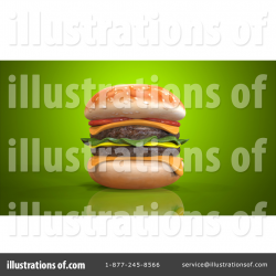 Double Cheeseburger Clipart #1369777 - Illustration by Julos
