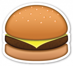 Hamburger | Hamburgers, Emojis and Emoji stickers