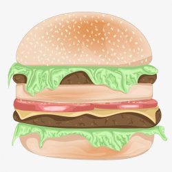 Double Gourmet Burger, Cartoon, Food, Meat PNG Image and Clipart for ...