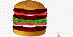 Hamburger Fast food Cheeseburger Barbecue grill Clip art - Triple ...