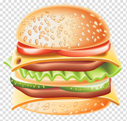 Burger illustration, Hamburger Whopper Hot dog Cheeseburger ...