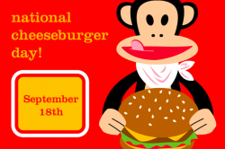 National cheeseburger day clipart