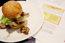 I've created a muenster (mini) burger [Bob's Burgers] — TV DINNER
