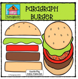 Paragraph Burger {P4 Clips Trioriginals Digital Clip Art} | TpT