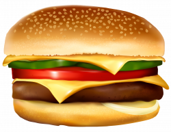 Hamburger clipart transparent background - Pencil and in color ...