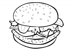 Best Hamburger Junk Food Burger Coloring Pages for kids ...