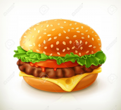 Hamburger, Vector Icon Royalty Free Cliparts, Vectors, And Stock ...