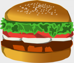 Free Hamburger Clipart, 1 page of Public Domain Clip Art